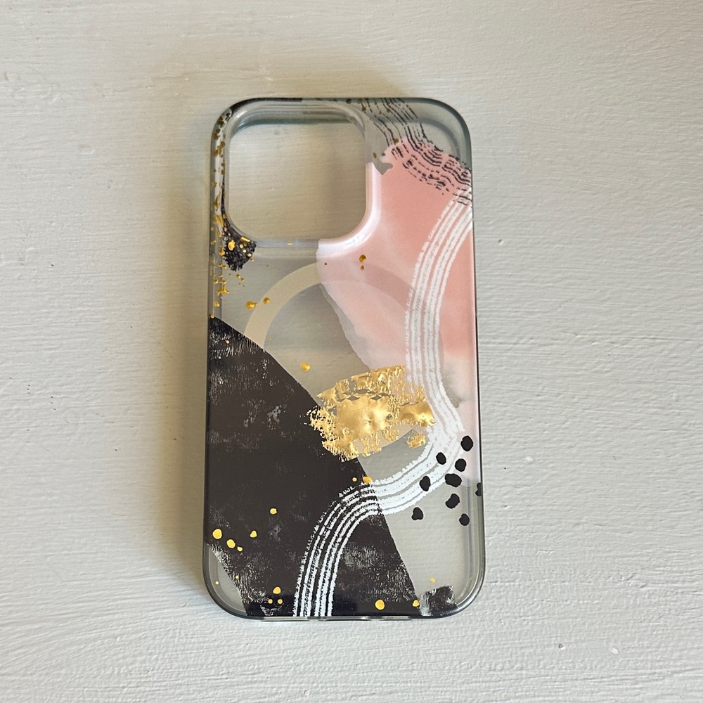 Stylish Pink and Black Phone Case